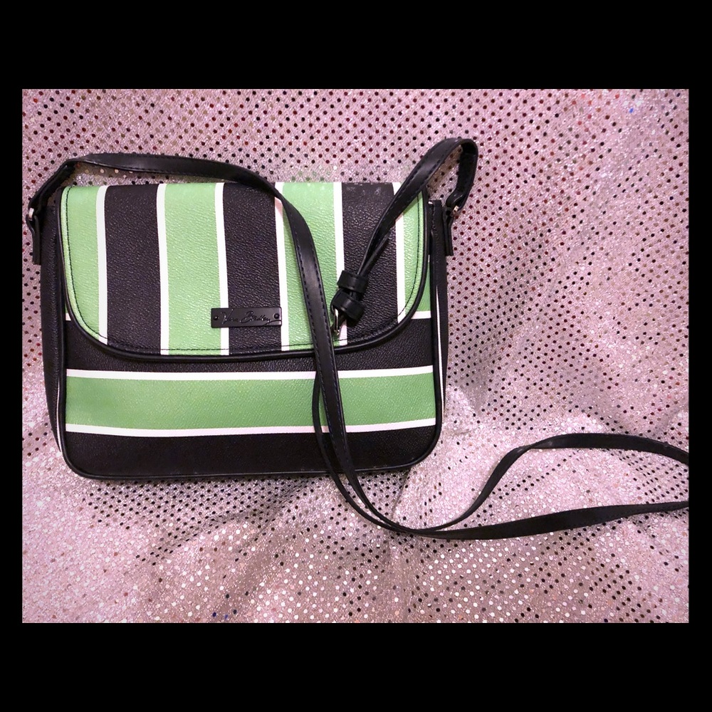 Vera Bradley flap crossbody in Lucky Stripe